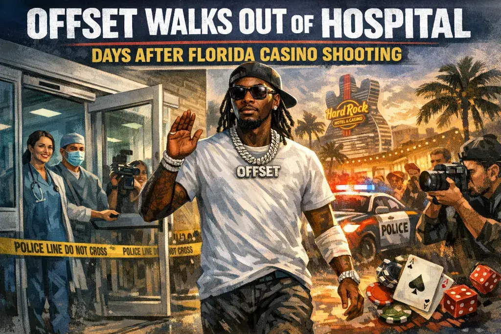 Offset Walks Out of Hospital Days After Florida Casino Shooting